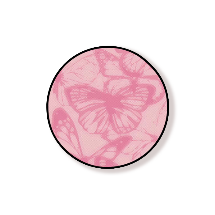 Pink Aesthitic Butterfly Pop Holder