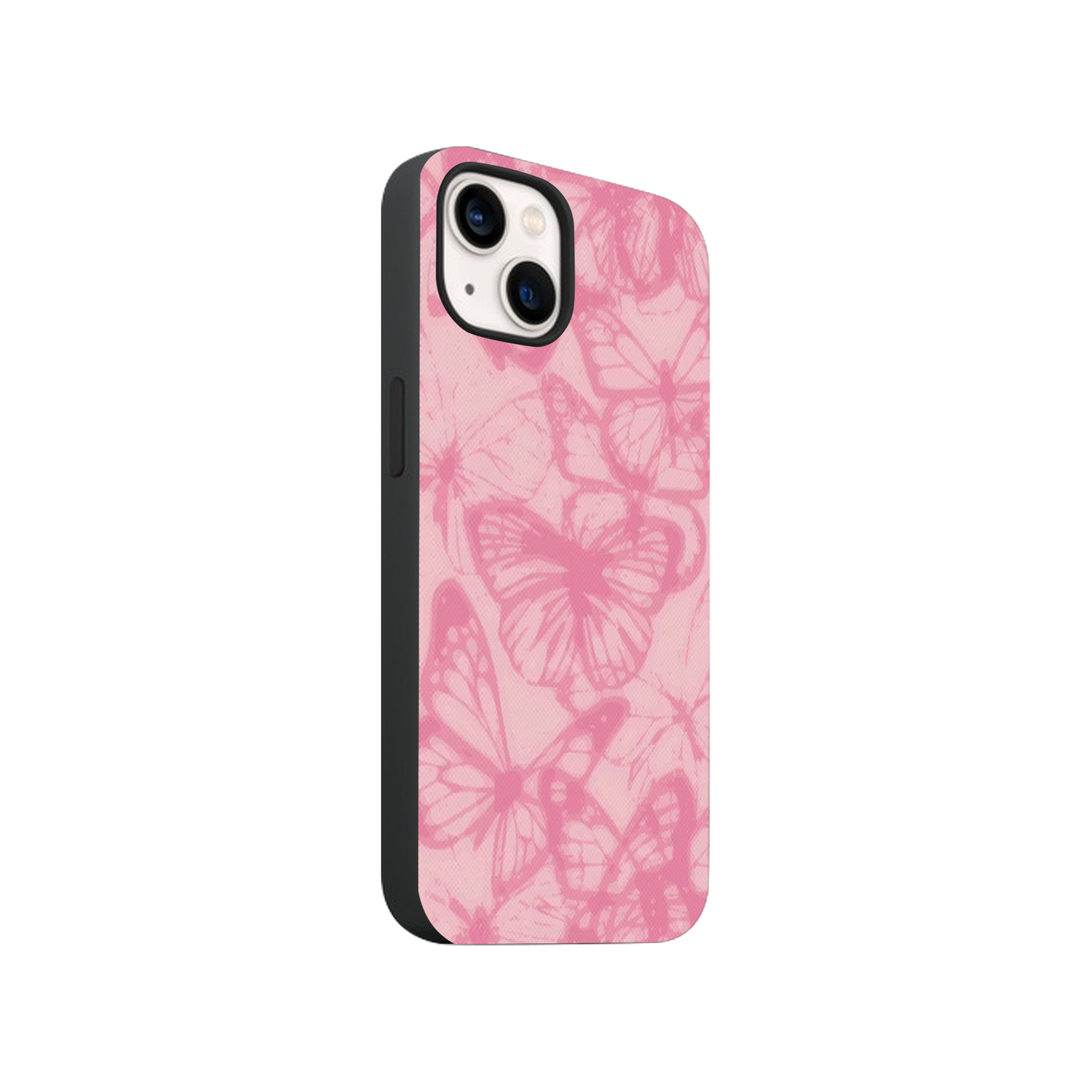 Pink Aesthitic Butterfly Glass Phone Case