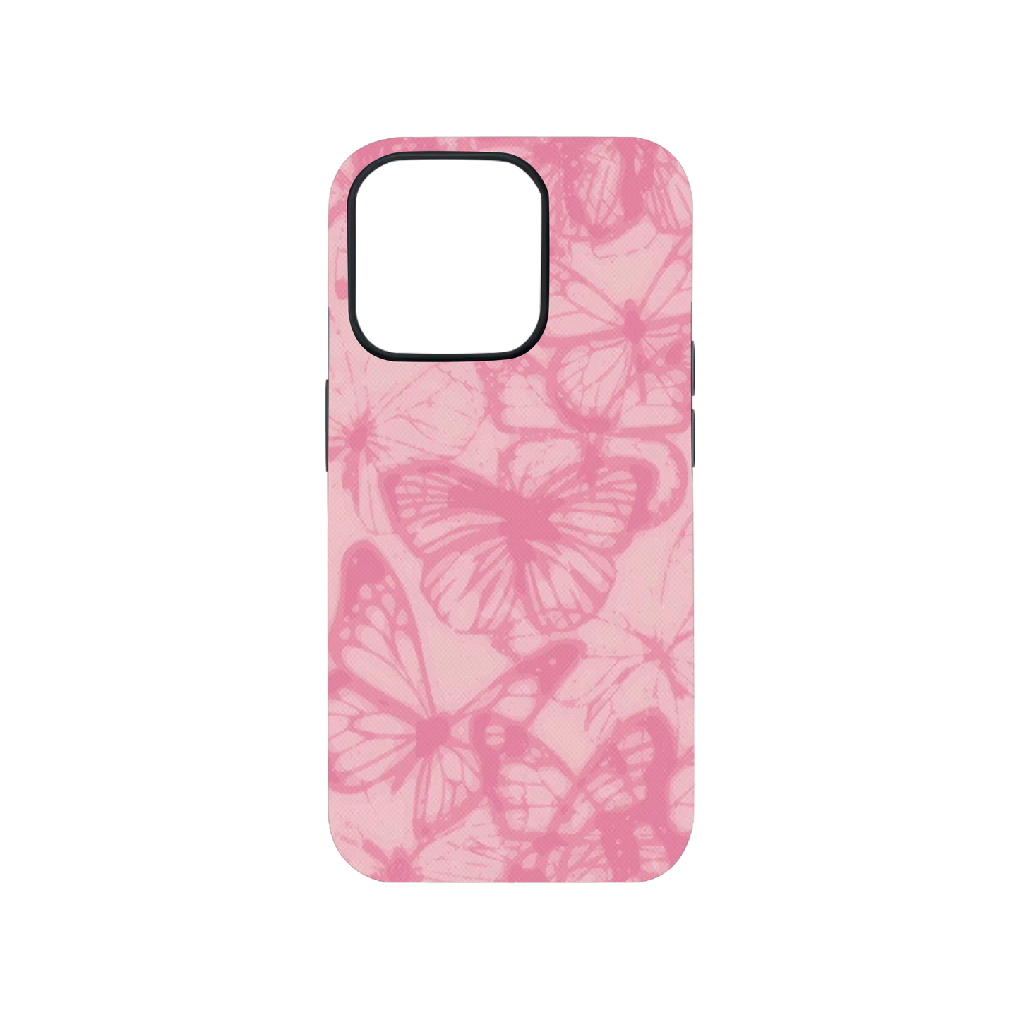 Pink Aesthitic Butterfly Glass Phone Case