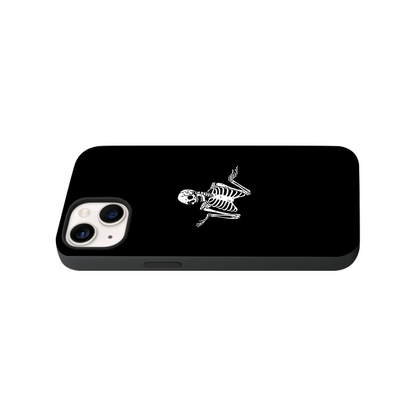 Whatever Skeloton Glass Phone Case