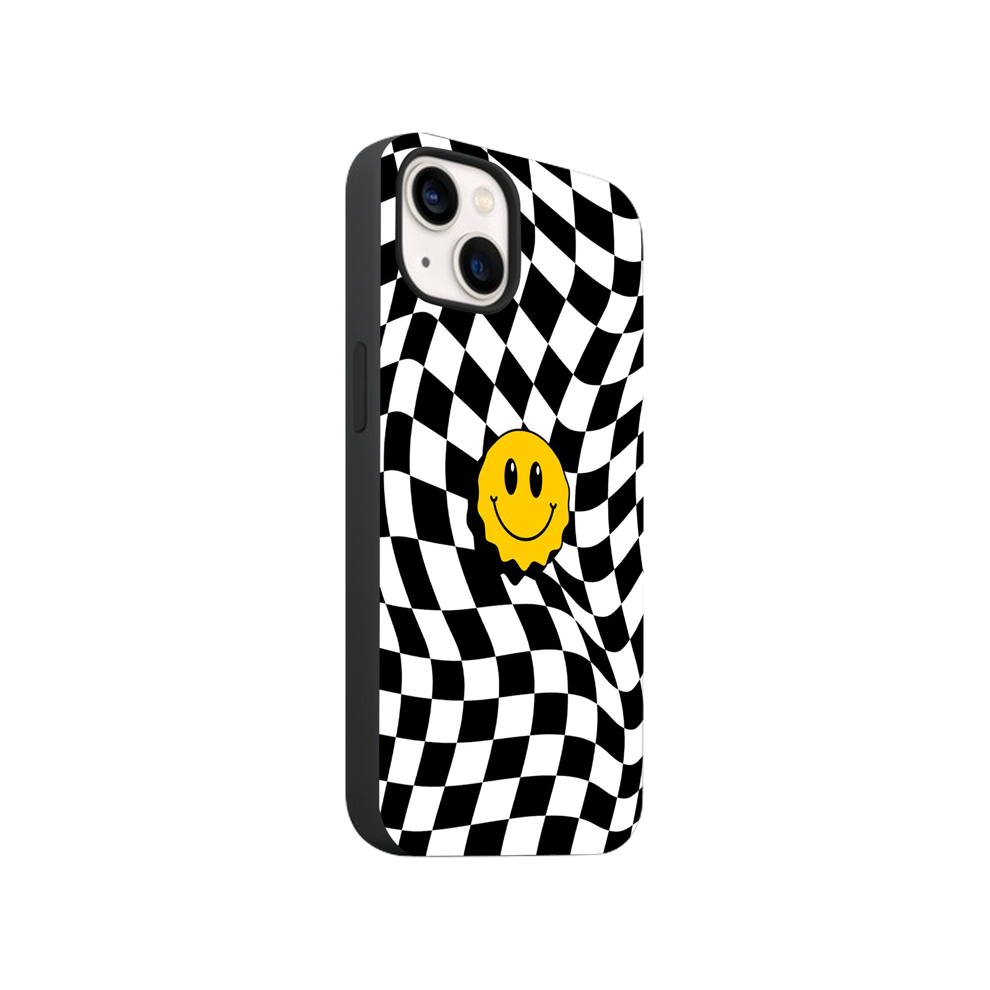 Smiley Checkered Phone Case