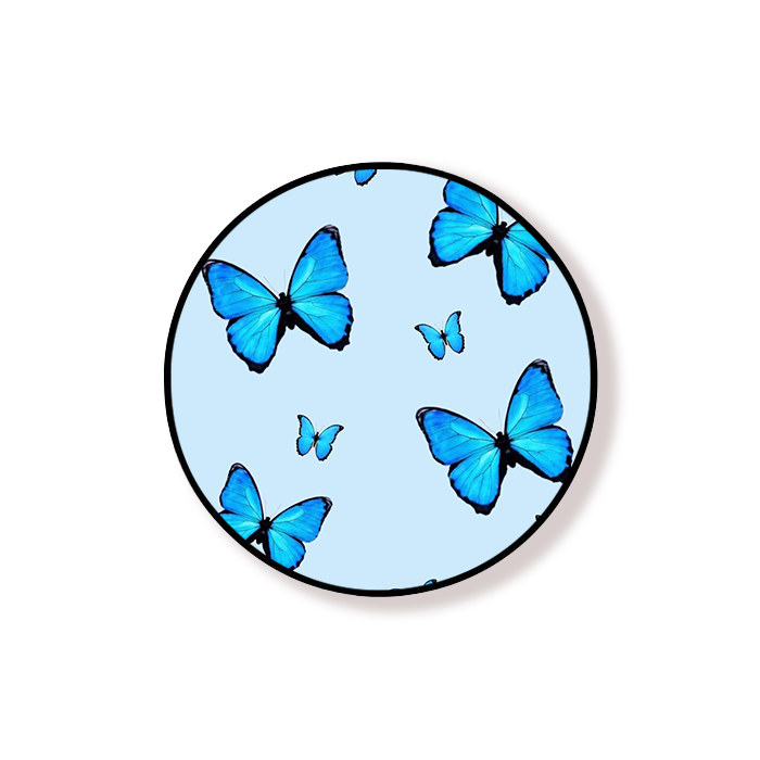 Blue And Sky Butterfly Pop Holder