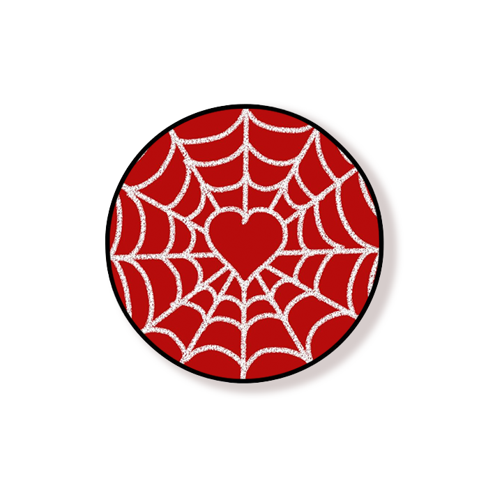 Red Spider Web Hearts Pop Holder