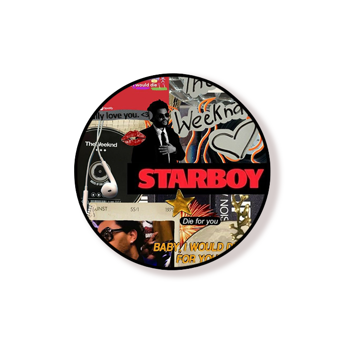 The Weeknd Starboy Round Pop Holder